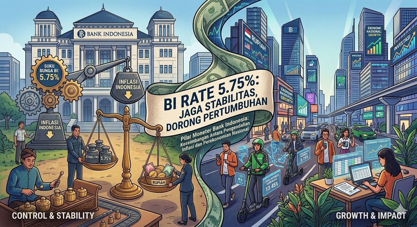 BI Pertahankan Suku Bunga 5,75 Persen, Rupiah Jadi Fokus